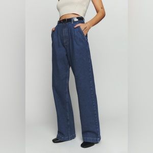Montauk pleated high rise jeans